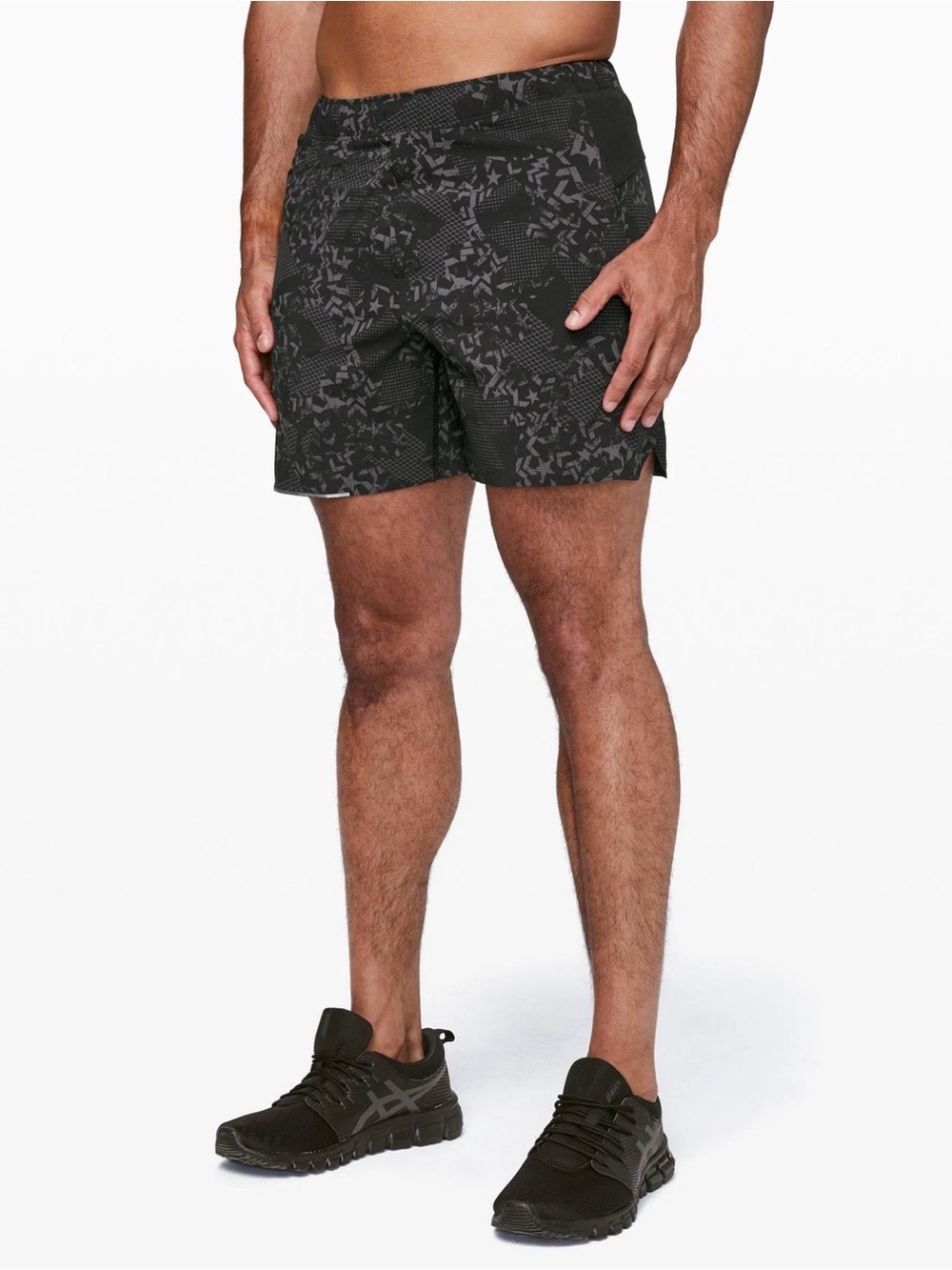 Lululemon Surge Short 6" Linerless X Barry's Bootcamp Deep Coal Black | L